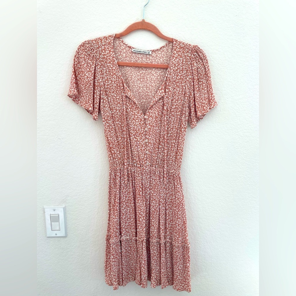 Abercrombie & Fitch Pink Flutter Sleeve Sundress